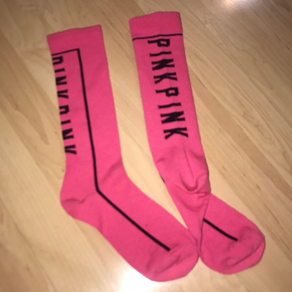Victoria's Secret Other - Victoria's Secret Set Pink High Socks